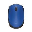 Logitech M170 Wireless Mouse for PC, Mac, Laptop, 2.4 GHz with USB Mini Receiver, Optical Tracking, 12-Months Battery Life, Ambidextrous - Blue