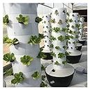 FAXIOAWA Garden Hydroponic Growing System Vertical Tower Automate Aeroponics Mini Indoor Outdoor Home Grow Herb Without Led Light,Hydroponic Growing Kits & Systems
