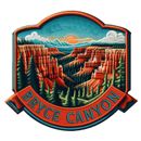 Bryce Canyon National Park Patch Iron-on Iron-on Applique Nature Badge, Hoodoo
