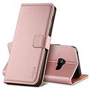 Anjoo Cover compatibile per Samsung A5 2017, in pelle PU con chiusura magnetica di alta qualità, a portafoglio, compatibile con Samsung A5 2017, colore: Rosa