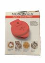 NEW! Nostalgia My Mini Personal Electric Waffle Maker 5" - Red