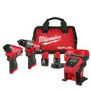 Milwaukee 3497-22IN M12 FUEL 12V 3 Tool Drill/Driver/Tire Inflator Combo Kit