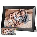 KODAK Digital Picture Frame WiFi 10.1 Inch HD IPS Touch Screen Electronic Picture Frame with 32 GB Memory, Automatic Picture Rotation, Share Photos or Videos Anywhere via App, Black