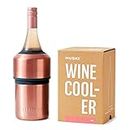 Huski Wine Chiller | Award Winning Iceless Design | Keeps Wine Cold up to 6 Hours | Wine Accessory | Next Generation Ice Bucket | Fits Some Champagne Bottles | Perfect Gift for Wine Lovers (Rosé)
