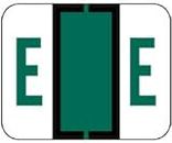 Doctor Stuff - File Folder Labels, Alphabet Letter E, Compatible with Smead BCCR/BCCS - TPAM Series Alpha Stickers Green, 1" x 1-1/4", 120 Labels per Package