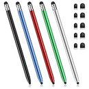 Stylus Pens for Touch Screens, 5 Pack Stylus Pen for iPad iPhone Android Chromebook Tablets and More Capacitive Touchscreen Devices High Sensitivity & Precision No Scratches Rubber Tips Stylist
