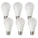 FEILEMAN E27 LED Light Bulb Edison Screw, 13W 1521Lm (100W Replace) Bright Warm White 3000K A60 LED Bulb, Not Dimmable Classic A Light Bulb, Pack of 6