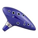 amiciSound 12 Hole Ocarina Alto C Key Flute Folk Musical Instrument with Ceramic Hand Shaped Mount and Music Sheet(Ocarina for Beginners)