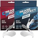 Crease Protect Shields - The Ultimate Shoe Crease Protector and Sneaker Shoe Shield - Compatible with Airforce & Jordan, White, 7-12