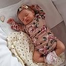 Lonian 20 inch 50cm Reborn Toddler Doll Baby Soft Vinyl Silicone Real Life Like Looking Newborn Dolls Magnetic Pacifier Birthday Gifts Toys