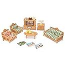 Dollhouse Furniture Set for Kids Toys Miniature Doll House Accessories Pretend Play Toys for Boys Girls & Toddlers Age 3+ with Living Room, Sofa, TV...