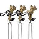 GOLDEAL Rod Holders for Bank Fishing,Bank Fishing Rod Rack Stand,Fishing Pole Holder for Beach,360 Degree Adjustable,Catfishing Equipment.(3 Pack)