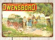 Owensboro Ebbert Wagon Metal Estaño Letrero Hogar Jardín Decoración