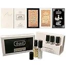 Maison d'Orient ALRIYAD, Unisex Spray Parfum Travel Size Sampler. Featuring Barratt Rouge Mini, a 5 Scent Perfume Discovery Gift Set for Men, Women and Couples.