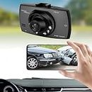 2.4 Inch IPS Display 720P Car Recorders Dashboard Camera - 170 ° Wide Angle Parking Loop Recording Motion Detection Car Automatic Video Recorder Dash Cam with 8GB Memory Card
