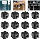 oihgerg Charging Cable Magnetic Cable Organizer Storage Holder, uierty Charging Cable Holder, Hide Phone Charging Cable Keeper (Black, 12PCS)