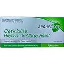 ApoHealth Cetirizine Hayfever Allergy 10mg 70 Tablets