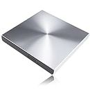 NewBee NB-DVW-ALUMIN-SV Aluminum USB3.0 Portable External DVD Burner CD Player Slim DVD-RW Silver