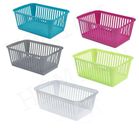 Plastic Handy Storage Basket Crate School Office Kitchen Pharmacy Tidy Organiser