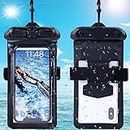 Puccy Case Cover, Compatible with Lowrance Hook2 5X Black Waterproof Pouch Dry Bag (Not Screen Protector Film)
