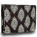 KANUSHI Industries® LED/LCD Television Cover for 32 Inches LED/LCD with Stainless Steel Zip Lock (Brown Floral Design)