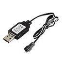 Street27 1Pc RC Model Battery Charger Cable 4.8V 250mA USB Balance Fast Charging-Black