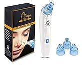 Prague Blackhead Remover Pore Vacuum,Upgraded Facial Pore Cleaner,Electric Acne Comedone Whitehead Extractor Tool-5 Suction Power,4 Probes,USB Rechargeable Blackhead Vacuum Kit for Women & Men