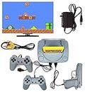 TechKing (Special Deal with 15 Years Brand Warranty) Trendy 8 Bit LCD Plug Tv Video Gaming Console with Classic Inbuilt Game Like Super Mario Bros, Contra, Double Dragon 2, Duck Hunt, F1 Race ETC