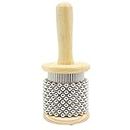 Pop Wooden Cabasa Shaker Small Hand Percussion Instrument Medium Small Size - S, d22