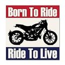 Born to Ride Vintage Motorbike Motorcycle Sticker Decal Car Automotive Fuel Racing