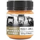 Steens Manuka Honey MGO 1122+ - 225 g rein roher 100% zertifizierter UMF 24+ - über Manuka Honig 1000 MGO - abgefüllt und versiegelt in Neuseeland