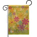 August Grove® Delphenia Welcome Daisy Garden Inspirational Sweet Home Impressions Decorative 2-Sided 18.5 x 13 in. Garden Flag in Brown | Wayfair