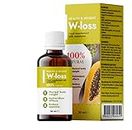 W-loss gocce - Integratori per dimagrire velocemente e Brucia Grassi | Keto dietico | 30 ml