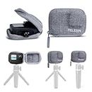 TELESIN Small Carry Case for GoPro Hero 11 Hero 10 Hero 9 9 Black, Pocket Size Protective Case Travel Bag With Half Open Zipper Supports Connecting with Go Pro 10 9 Selfie Stick and Tripod Accessories