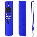 Oboe Silicone Tv Remote Cover Compatible with Redmi 4k Ultra Tv 43 inch/Xiaomi OLED Series 55 inch/Xiaomi 5A Series 32/40/43 inch Protective Case with Remote Loop (Blue) [Remote NOT Included]