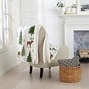 Great Bay Home Soft Velvet Plush and Sherpa Fleece 50" x 60" Holiday Throw Blanket | Christmas Throw for Sofa and Bed | Cozy & Warm Plush Throw Blanket | Holiday Blankets and Throws Eve Collection