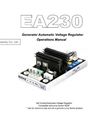 Generador Regulador de Voltaje Automático Operación Manual EA230