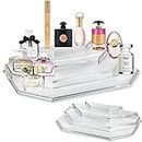 byAlegory Acrylic Mini Perfume & Mini Scented Oils Organizer & Vanity Display 4 Tiers for Storing Mini, Travel Size, Rollerball Beauty Perfume Bottles - Clear