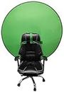 MVPRO Green Screen on Chair Background Screen 4.65ft Backdrop Green for Zoom Virtual Round Background,Photography, Live Streaming,Game Live,Online Video Meeting, Zoom, Croma.
