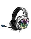 SPIRIT OF GAMER - Elite-H50 �– Casque Audio Gamer Camouflage Artic - Microphone Flexible – Coussinets Similicuir - LED RGB –Jack 3.5mm PS5 / XBOX X / PC / PS4 / XBOX ONE / Switch