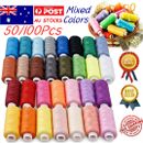 50/100 Colors Polyester Sewing Thread Box Kit Set For Home DIY Sewing Machine AU