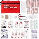 Ready First Aid 107 Piece First Aid Kit - Camping, First Aid Kit, Camping Essentials, Hiking, Home Essentials, Car Emergency Kit, Hiking Gear, First Aid Kit Travel, Car Essentials, Survival Stuff