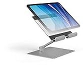 Durable Aluminium Tablet Stand for Tablets and Smartphones | Height and Angle Adjustable for iPad, Samsung, & More | Foldable Kitchen and Desk Holder