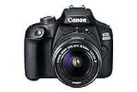 Canon EOS 4000D DSLR Camera and EF-S 18-55 mm f/3.5-5.6 III Lens - Black (Renewed)