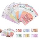 Soldi Finti Euro Reali 150 PCS Banconote False Realistiche per Giocare e l'istruzione Monete di Scena per Film Partito, €10、€20、€50、€100、€200 e €500
