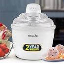 iBELL ICM15L Ice Cream Maker,1.5L, Sorbet/Slush/Frozen Yoghurt Maker (White)