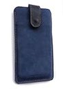 Chalk Factory Genuine Leather Case for Nokia Lumia 520 Mobile Phone (#LP, Blue)