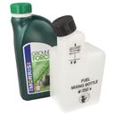 1 Litre Of 2 Stroke Oil & Fuel Petrol Mixing Bottle Suitable For STIHL Chainsaw