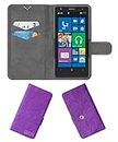 ACM Rotating Clip Flip Case Compatible with Nokia Lumia 1020 Mobile Cover Stand Orchid Purple