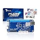 Brook P5 Plus Fighting Board with a Sticker - Pre-Installed Header Version, Lightning-Quick Response Times to Dominate The Fight. for PS5 Fighting Games, PS4, PS3, Switch and PC(X-Input) Consoles
